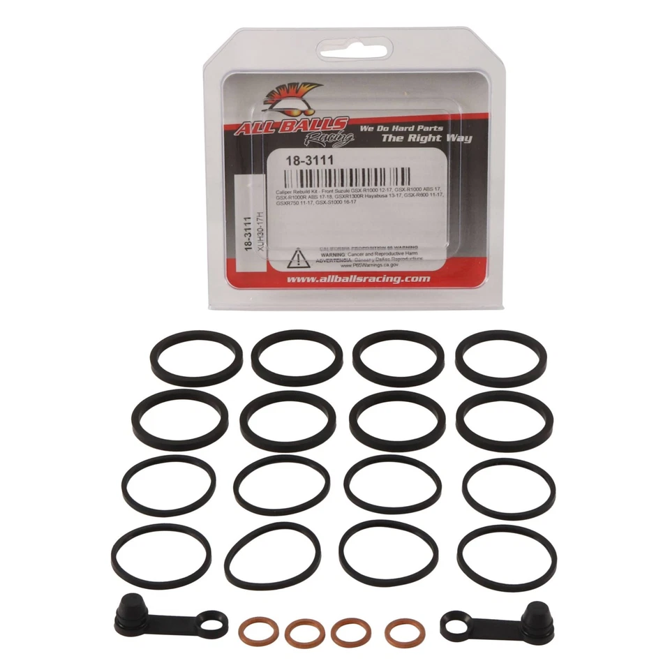 Nuevo kit de reconstrucción de pinza delantera All Balls 18-3111 para Suzuki GSX-R 750 11-16 Foto 3 de 4