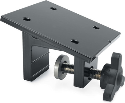 Clamp Mount Downrigger Mounting Base, Black Aluminum