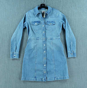 white christmas dresses Levis Red Tab Denim Shirt Dress - Size 8 main image 0