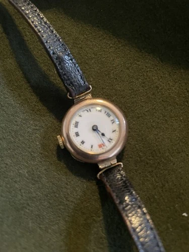 Rolex Watch Company RWC 1920s Vintage 9ctWatch 9ct Gold Case Ladies “Working”