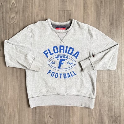 Florida Football Sweater Mens Large Gray Champion Crewneck Sweatshirt Ath Dept