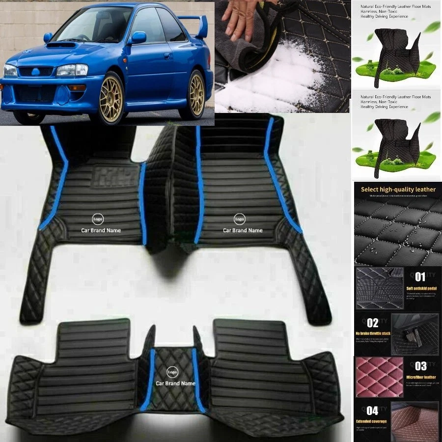 For Subaru Impreza Car Floor Mats Carpet Waterproof Luxury Custom Foto 4 de 4