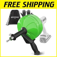 50FT Drain Snake with Drill Attachment