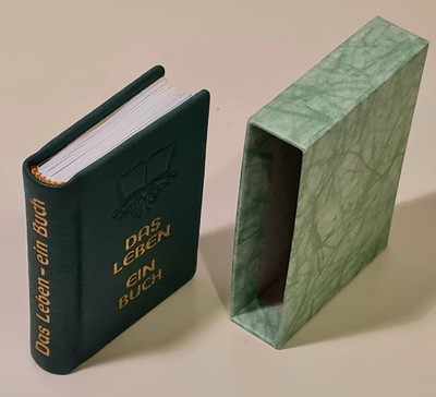 Miniaturbuch Minibuch - ''Das Leben - ein Buch'', 40x52mm