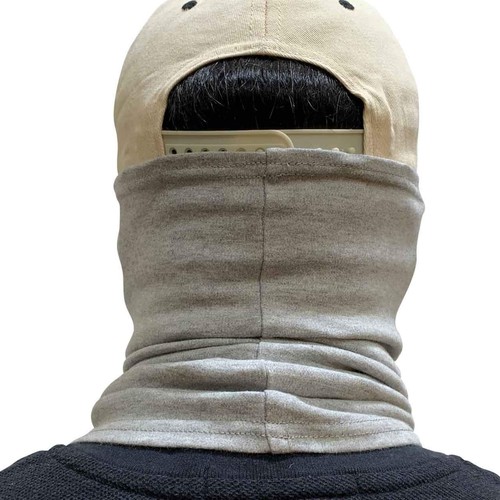 Black Stallion AH1565-GY Flame-Resistant Cotton Knit Neck One Size, Grey - Picture 2 of 2