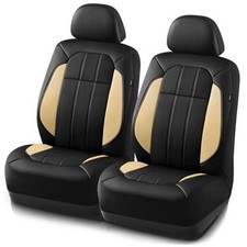 Car Seat Covers, Breathable Leather Seat Covers, Car Seat Front Seats beige