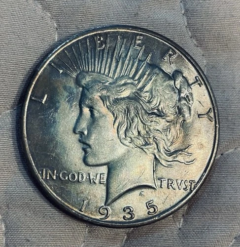 1935-P 💰Silver Peace Dollar AU High Grade Beautiful Coin