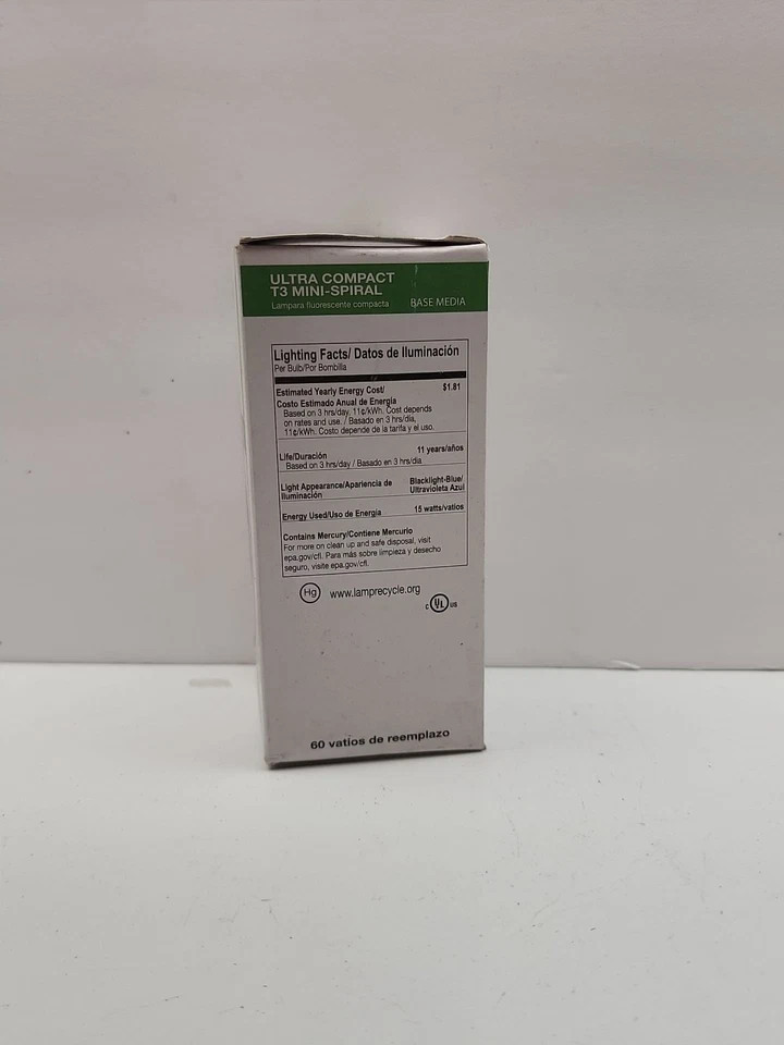 ProLume CFL15/BLB (109270) Black light Blue 15W  Medium Base 👍 New - Image 2 of 4