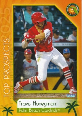 Travis Honeyman 2025 Florida State League Top Prospects Card #13 STL Cardinals!