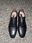 SALVATORE FERRAGAMO BOSTON BLACK BROGUE LEATHER GANCINI BIT OXFORDS Size 9 EE — photo 3