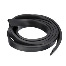 15/64"x 25/32"x 4.9ft Rubber U Channel Edge Trim Flat Fits 1.5-2mm Edge, Black