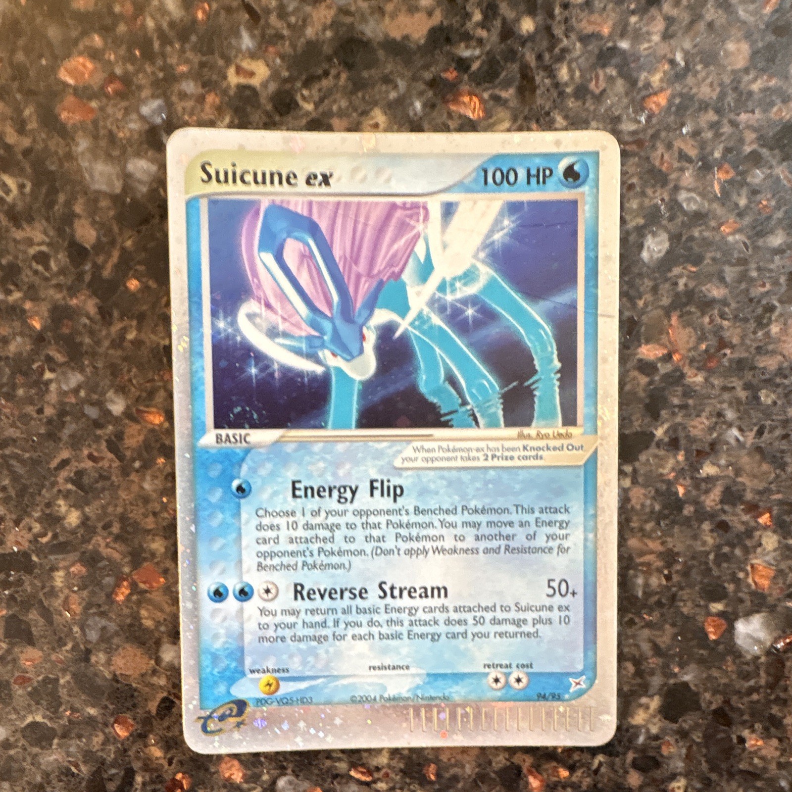 Pokemon TCG Suicune ex 94/95 Holo Ultra Rare EX Team Magma vs Aqua 2004