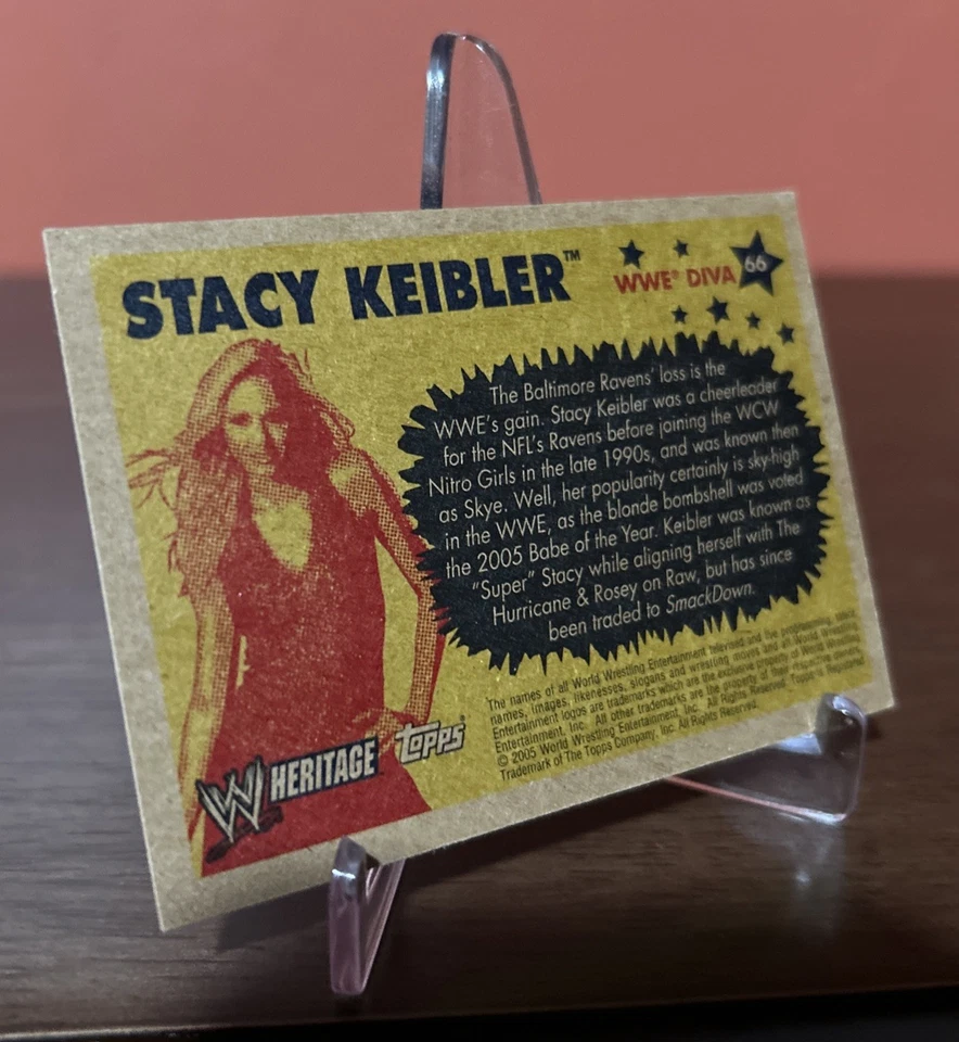Topps WWE Heritage Stacy Keibler #66 2005 - Divas Foto 4 de 4