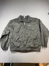 Vintage 90's Nike Black White Check baggy windbreaker jacket XL
