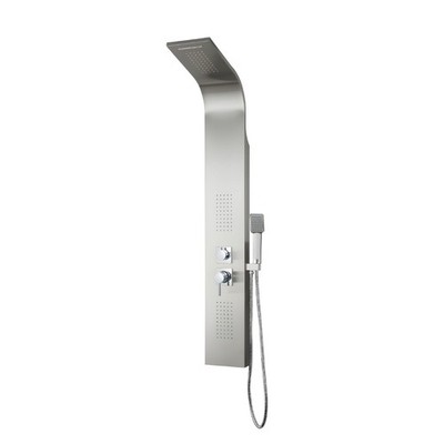 Duschpaneel Edelstahl 4 Funktionen Wasserfall Dusche Kaltwasser Mischbatterie