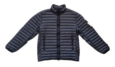 STONE ISLAND Herren-Daunenjacke Loom Woven 791542324-V0029 blau Größe XL