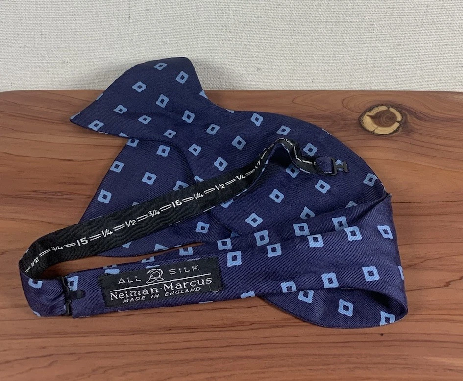 Men’s Bow Tie Bundle Neiman Marcus Stafford Croft & Barrow Striped Gingham Lot - Image 2 of 4