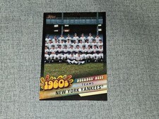 2020 Topps Decades Best Teams Black  #DB-22 New York Yankees Mantle #D / 299