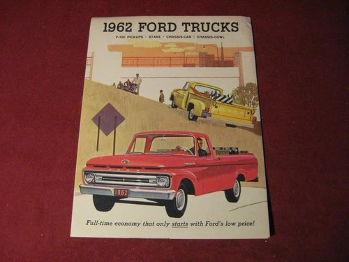 1962 Ford Pickup Truck Sales Brochure Booklet Catalog Old Original