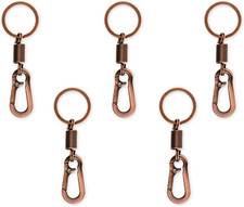 Carabiner Clip Keyring Stainless Steel Spring Keychain with Snap Hook Quick Rele