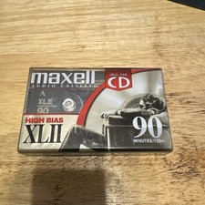 Vintage Maxell XL-II 90-minute Blank RecordableAudio Cassette Factory Sealed NEW