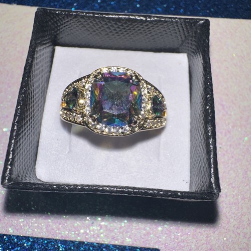 Bomb Party Size 10 RG31643 Incredible Moment Lab-C Alexandrite Gold Plating - Picture 2 of 2