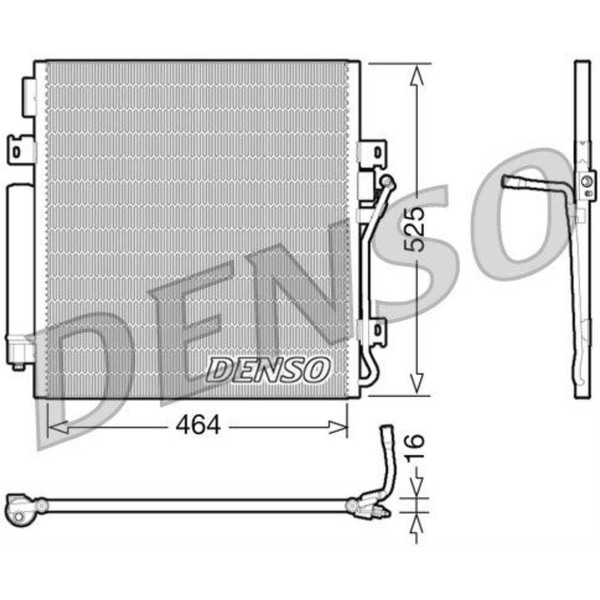 Denso Kondensator Klimaanlage Mit Trockner FüR Jeep Cherokee KK Dodge Nitro-image