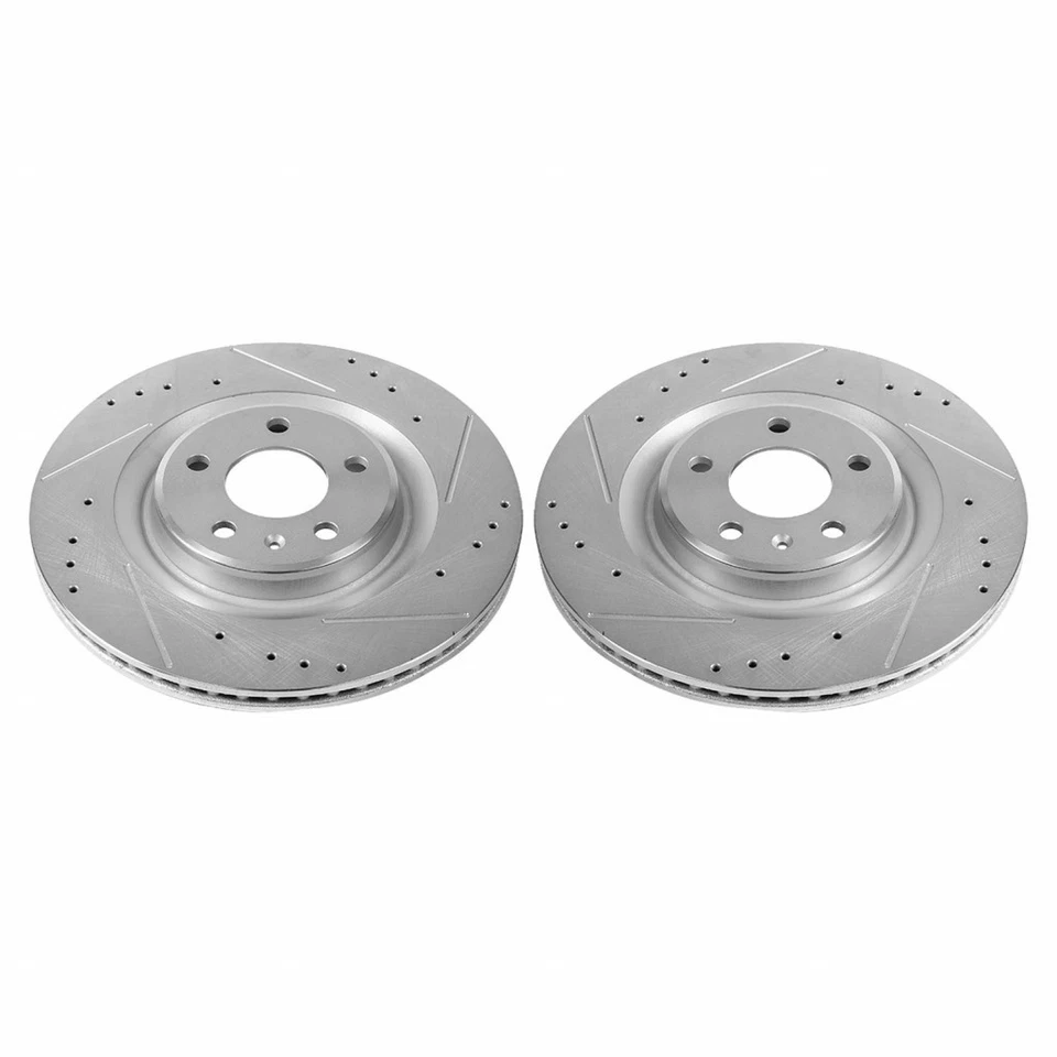 Power Stop Brake Rotor For Audi A6-A6 Quattro 2012-2020 Rear | Drilled & Slotted - Image 2 of 4