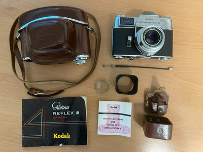 Kodak Retina Reflex III mit Schneider-Kreuznach Retina-Xenar f:2,8/50mm