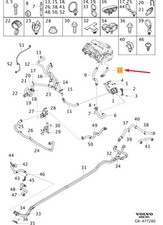 Manguera de tren motriz eléctrica sistema de refrigeración VOLVO XC40 32257931 NUEVO GENUINO