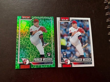 Parker Messick RC (2 Cards) 2026 Topps Series 1 #67 Holiday Green Foil & Base