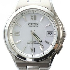 Citizen CITIZEN ATESSA H110-T011331 Watch Solar White Dial Date with Calendar Si