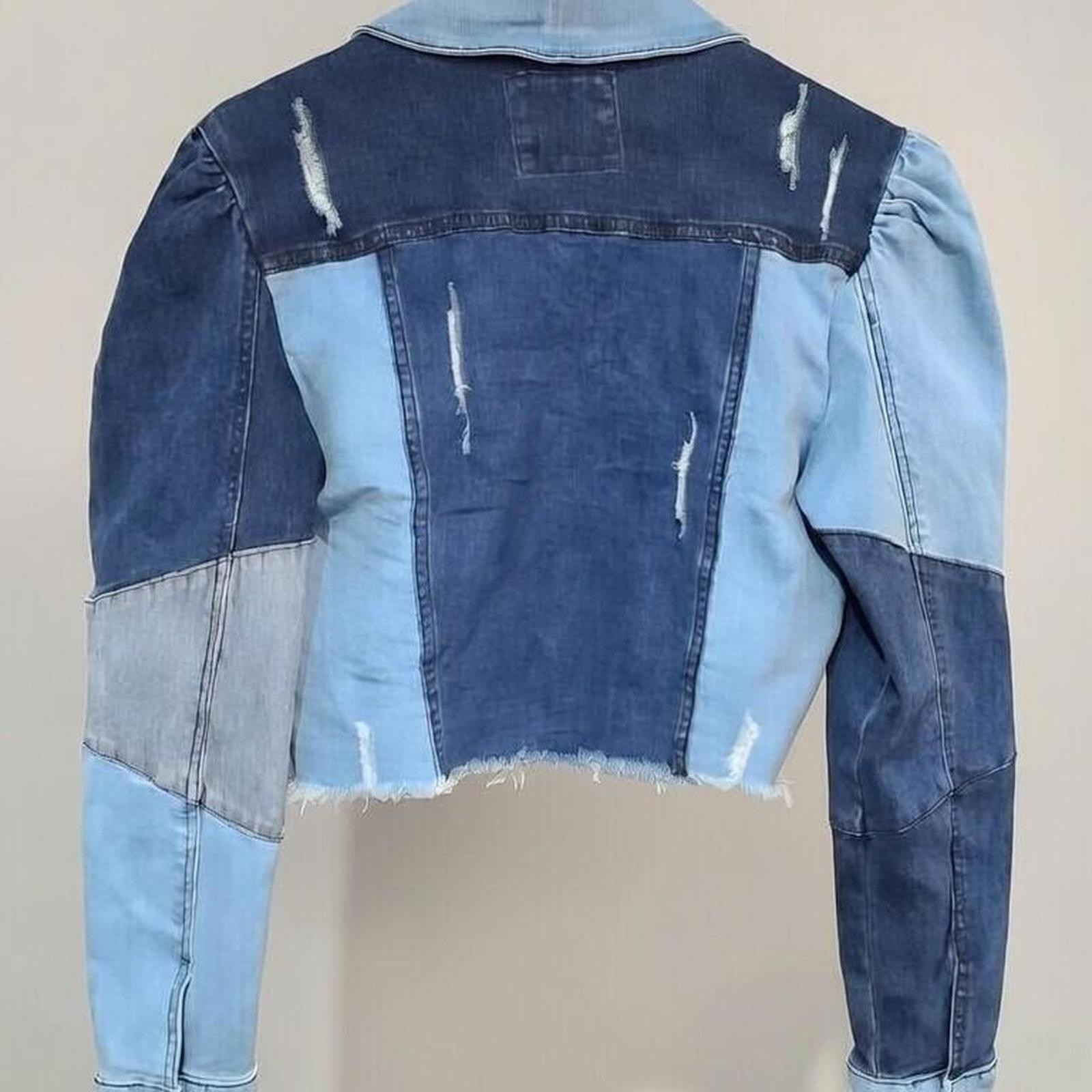 Multi-colored Blue Denim Jacket - image 2