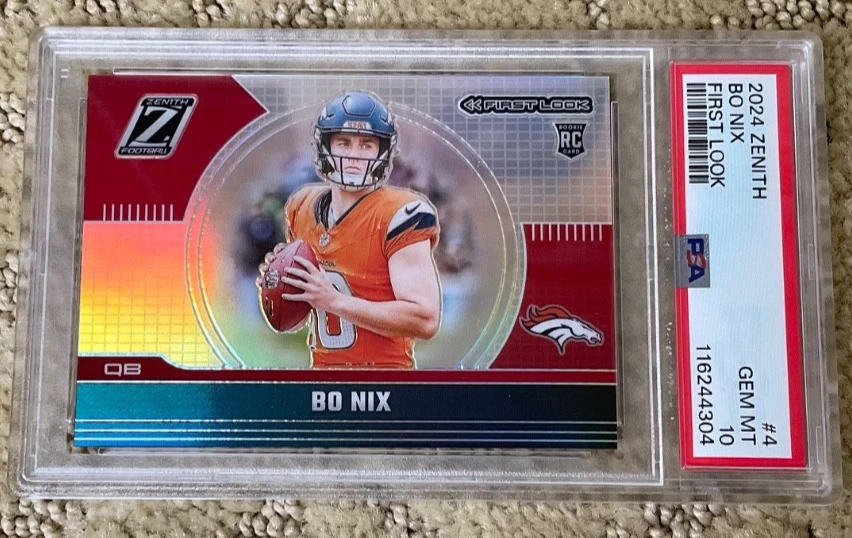 Bo Nix Panini Zenith First Look #4 Base