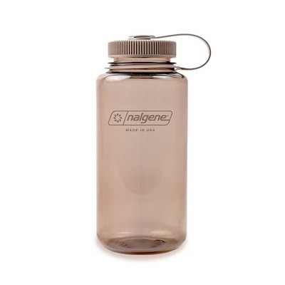 Nalgene Sustain 32oz Mocha Wide Mouth Water Bottle Durable Leak Proof BPA Free