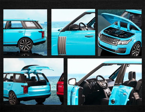1:24 Range Rover Sport SUV Diecast Car Model Simulation Sound Light Boy Kid Gift - Picture 16 of 28