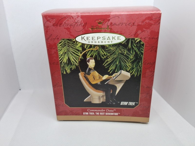 Star Trek The Next Generation Commander Data Ornament 1997 Hallmark Keepsake NEW