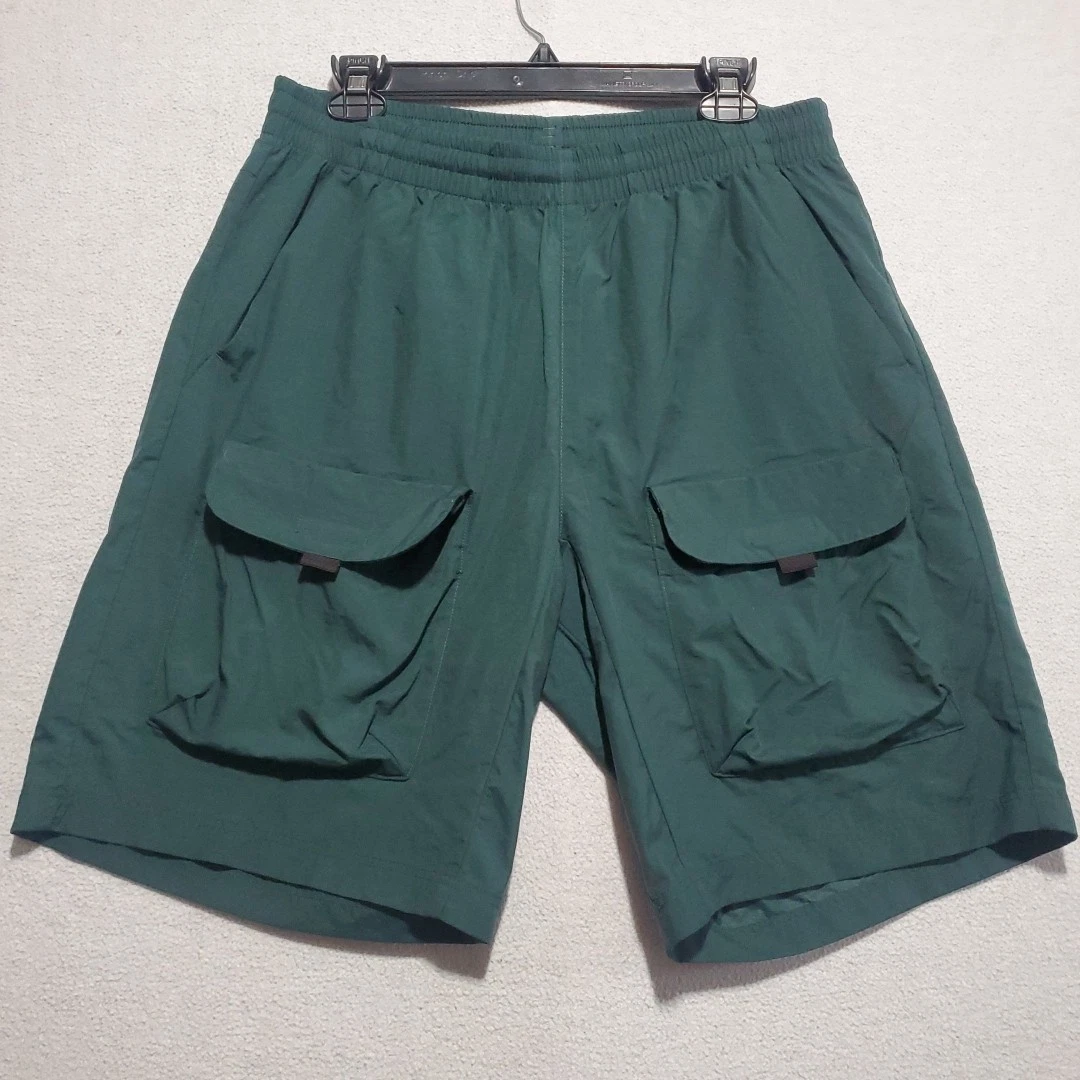 Oakley Shorts Mens XL Green Nylon Cargo Pocket Y2K Hike Camp Fish 90s Golf Dad