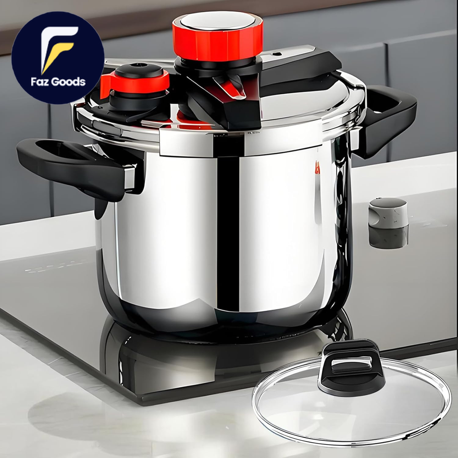 10 Qt Pressure Canner 18/8 Stainless Steel Pressure Cooker 1