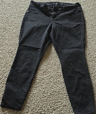 Torrid Denim Women's Black Jeans Solid Cotton Blend Size 12S Regular Fit