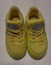 Reebok Classic Toddler Leather Sneakers Yellow Shoes Size 5 Mint Condition