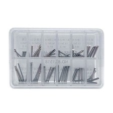 60pcs 1.0&1.2&1.4mm Thread Assorted Steel Watch Band Link Screw Pin Repair Box