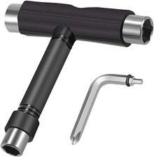 Skate Tool All-in-One, Skateboard Roller T for T, Black 