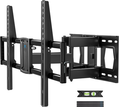 Full Motion TV Wall Mount for 37-85 Inch Tvs Mounts up to 132Lbs, Fit 16'' Wood S