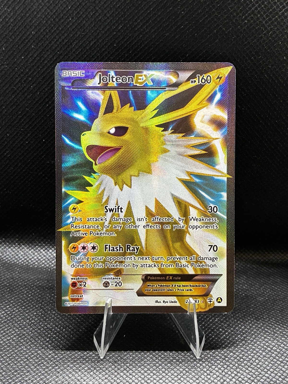 Jolteon EX Promo 28a/83 Holo Full Art XY Era Pokemon Card