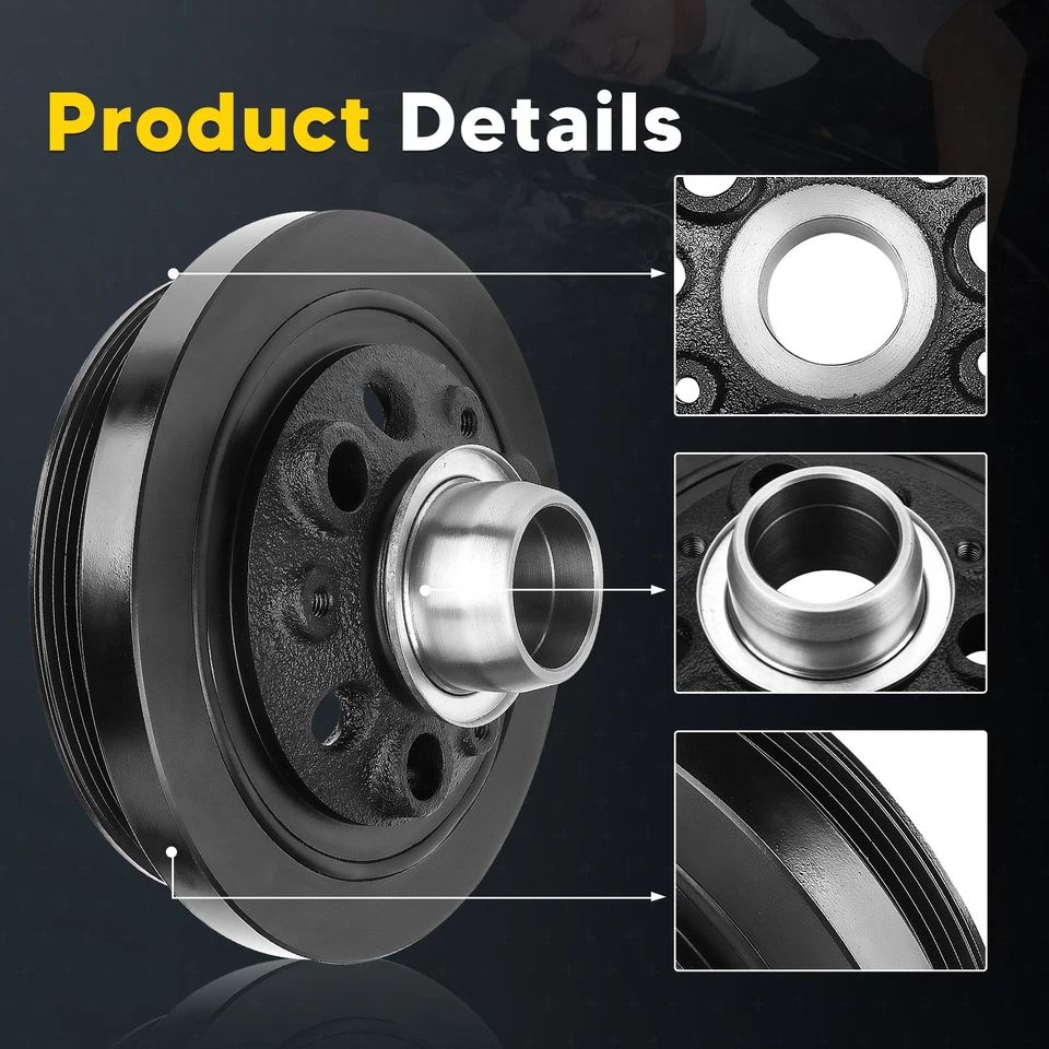 Harmonic Balancer for 11-20 Dodge Charger Durango Jeep Grand Cherokee Chrysler - Image 4 of 4