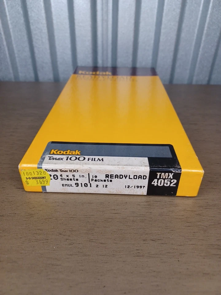 KODAK Tmax 100 Readyload 4"x5" TMX4052 film open boxes exp 12/1997 Open 50%+ - Image 3 of 4
