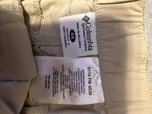 Pantalones cortos Columbia PFG Omni Shade para hombre 44 beige - Imagen 9 de 9