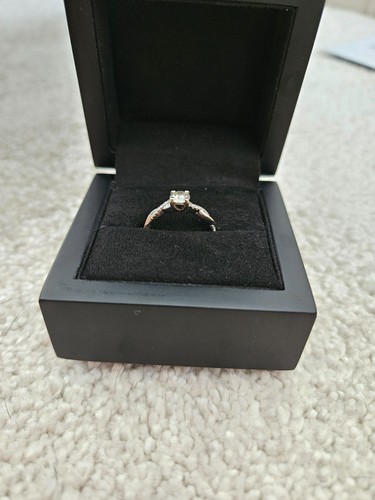 Engagement ring 18k white gold size L - Picture 8 of 8