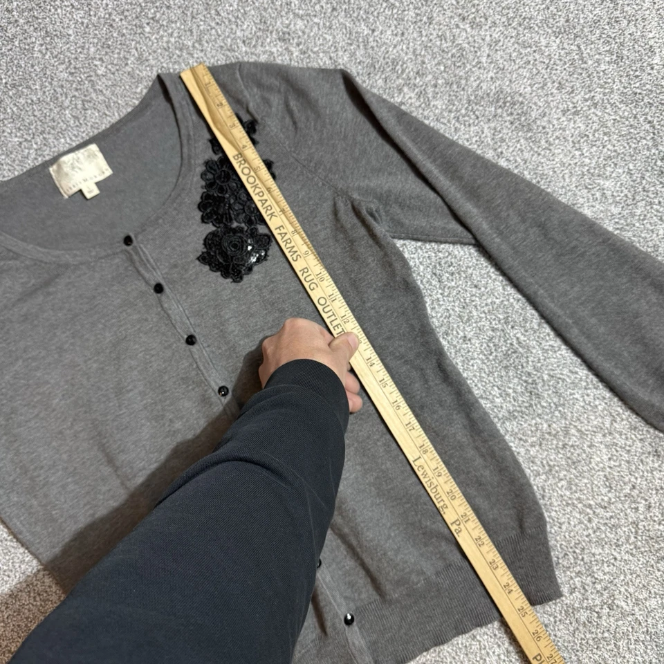 Cárdigan Adornado Mujer Grande Femenino Elegante Oficina Lentejuelas Cuentas Romántico Foto 2 de 4